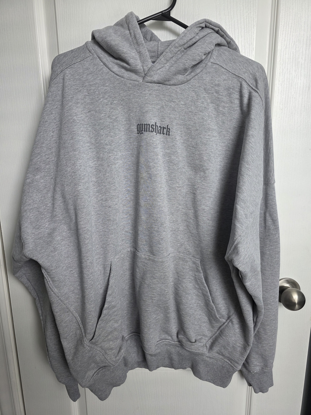 Gymshark Light Gray Olde English Hoodie